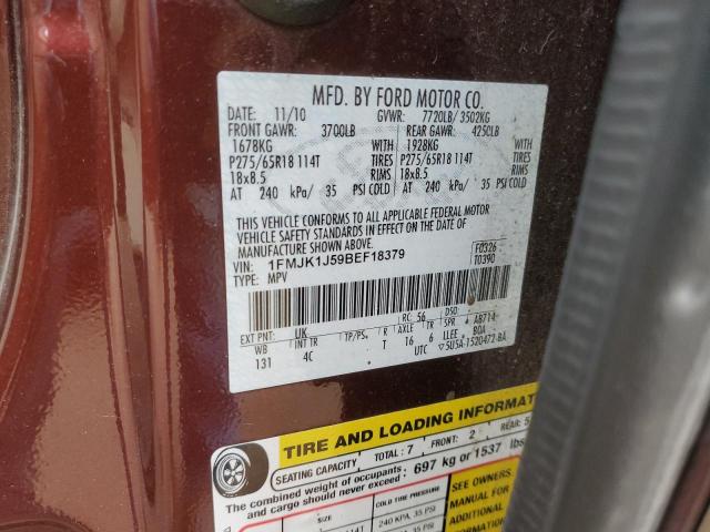 Photo 14 from auction – 2011 FORD EXPEDITION with VIN 1FMJK1J59BEF18379