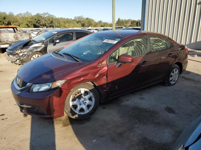 HONDA CIVIC LX 2015 with VIN 19XFB2F53FE048689 - Photo from auction