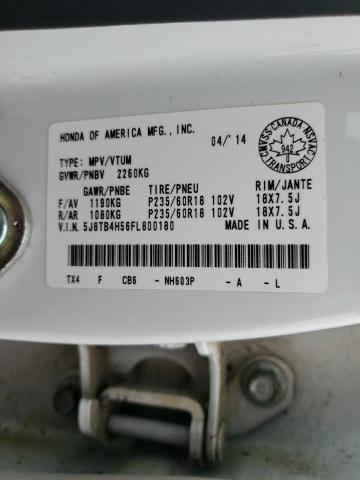 Photo 14 from auction – 2015 ACURA RDX TECHNO with VIN 5J8TB4H56FL800180