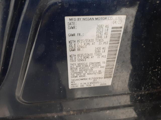 Photo 14 from auction – 2013 NISSAN PATHFINDER with VIN 5N1AR2MM9DC670990