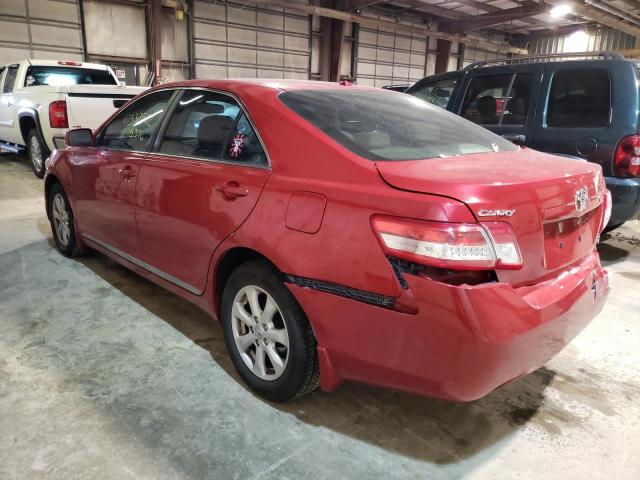 Photo 2 from auction – 2011 TOYOTA CAMRY BASE with VIN 4T4BF3EK8BR204836