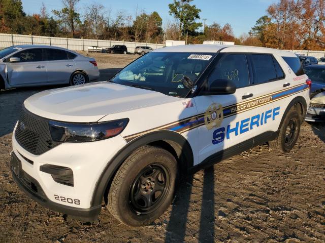 FORD EXPLORER P 2021 with VIN 1FM5K8ABXMGB53492 - Photo from auction