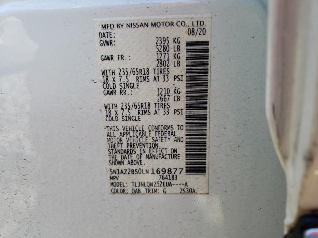 Photo 14 from auction – 2020 NISSAN MURANO SV with VIN 5N1AZ2BS0LN169877