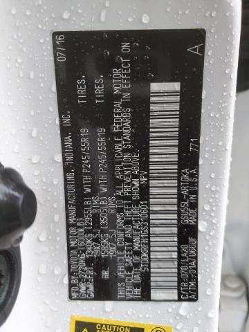 Photo 14 from auction – 2016 TOYOTA HIGHLANDER with VIN 5TDDKRFH1GS310601
