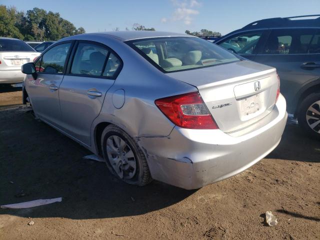 Photo 2 from auction – 2012 HONDA CIVIC LX with VIN 19XFB2F52CE344640