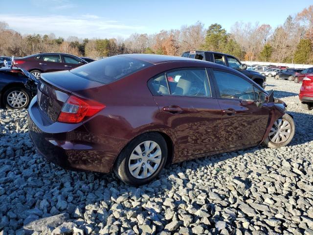 Photo 3 from auction – 2012 HONDA CIVIC LX with VIN 19XFB2F52CE078701