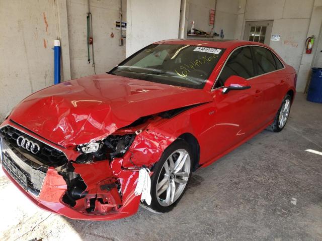 Photo 1 from auction – 2020 AUDI A4 PREMIUM with VIN WAUENAF40LN014461