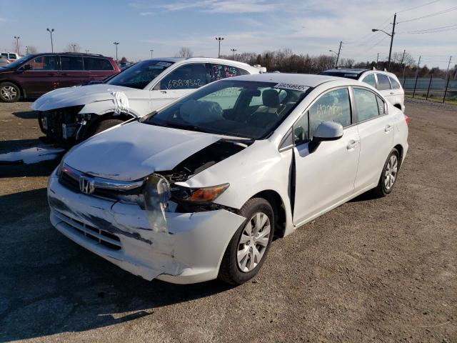 HONDA CIVIC LX 2012 with VIN 19XFB2F51CE085185 - Photo from auction