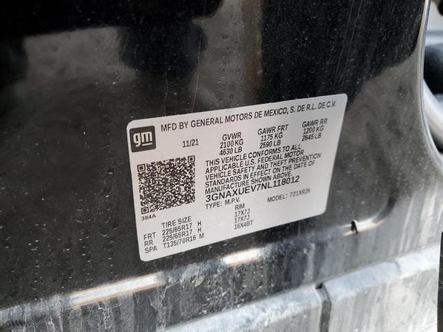 Photo 14 from auction – 2022 CHEVROLET EQUINOX LT with VIN 3GNAXUEV7NL118012