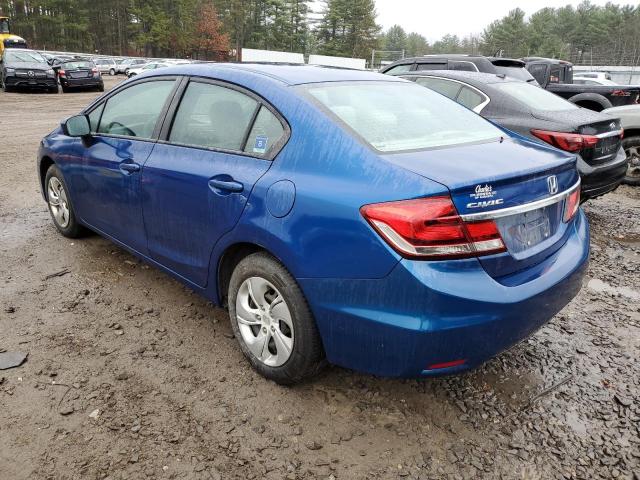 Photo 2 from auction – 2014 HONDA CIVIC LX with VIN 19XFB2E59EE049605