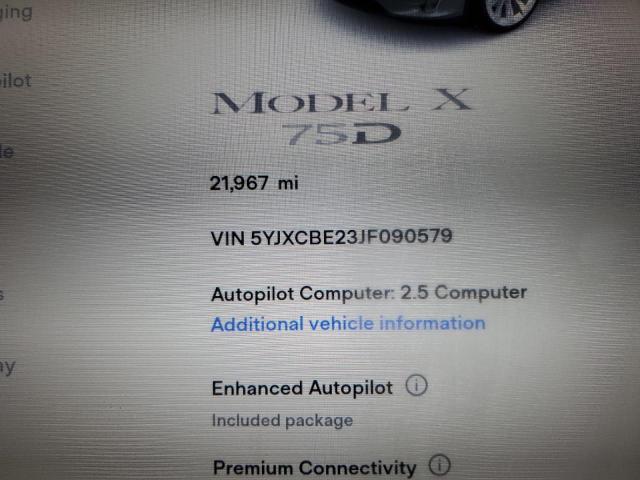 Photo 9 from auction – 2018 TESLA MODEL X with VIN 5YJXCBE23JF090579