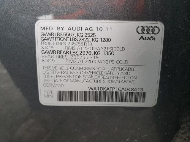 Photo 14 from auction – 2012 AUDI Q5 PREMIUM with VIN WA1DKAFP1CA048413