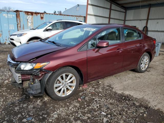 HONDA CIVIC EXL 2012 with VIN 19XFB2F93CE317336 - Photo from auction