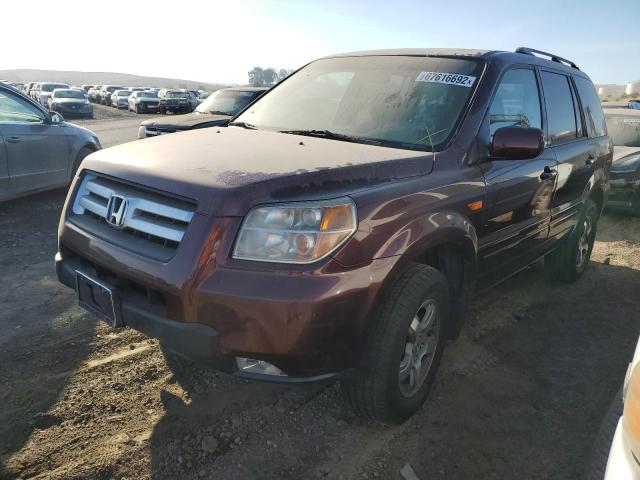 HONDA PILOT 2007 with VIN 2HKYF18717H524764 - Photo from auction
