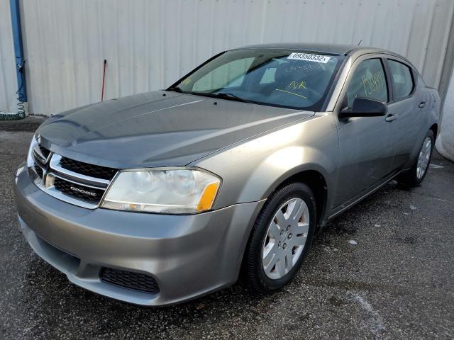 DODGE AVENGER SE 2012 with VIN 1C3CDZAB6CN150874 - Photo from auction