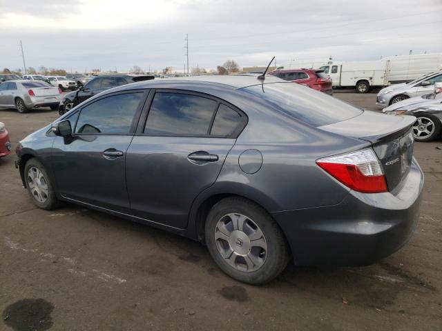 Photo 2 from auction – 2012 HONDA CIVIC HYBR with VIN JHMFB4F31CS008239