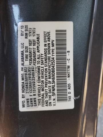 Photo 14 from auction – 2013 HONDA ODYSSEY EX with VIN 5FNRL5H69DB042534