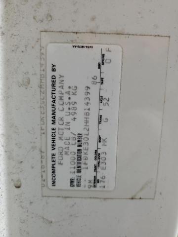 Photo 10 from auction – 1987 FORD ECONOLINE with VIN 1FDKE30L2HHB14399