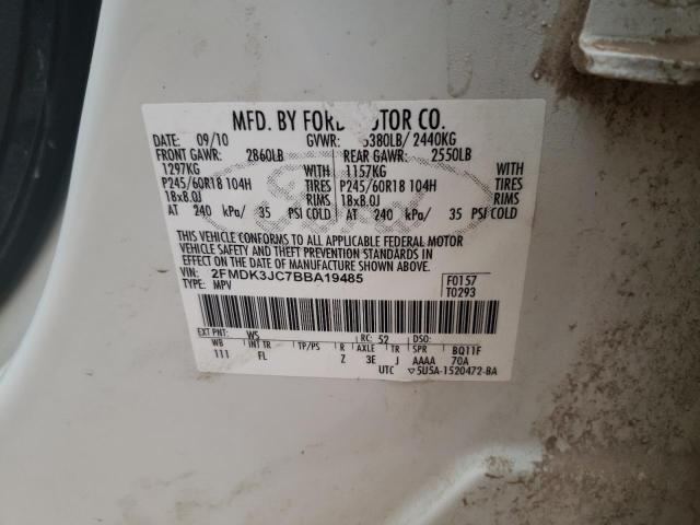 Photo 14 from auction – 2011 FORD EDGE SEL with VIN 2FMDK3JC7BBA19485