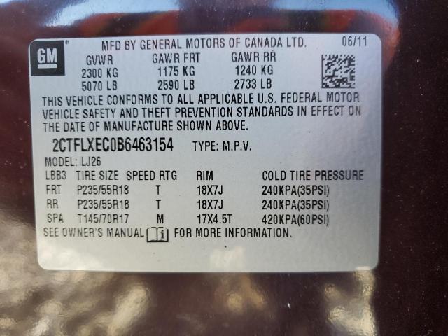 Photo 14 from auction – 2011 GMC TERRAIN SL with VIN 2CTFLXEC0B6463154