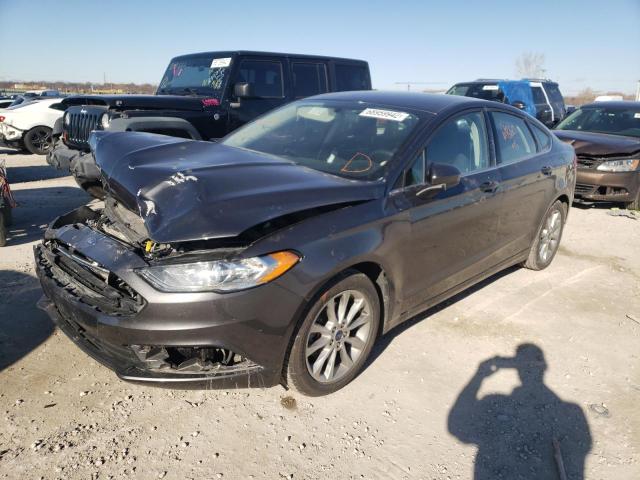 FORD FUSION SE 2017 with VIN 3FA6P0HD1HR311371 - Photo from auction