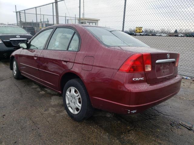 Photo 2 from auction – 2002 HONDA CIVIC LX with VIN 1HGES16682L026396