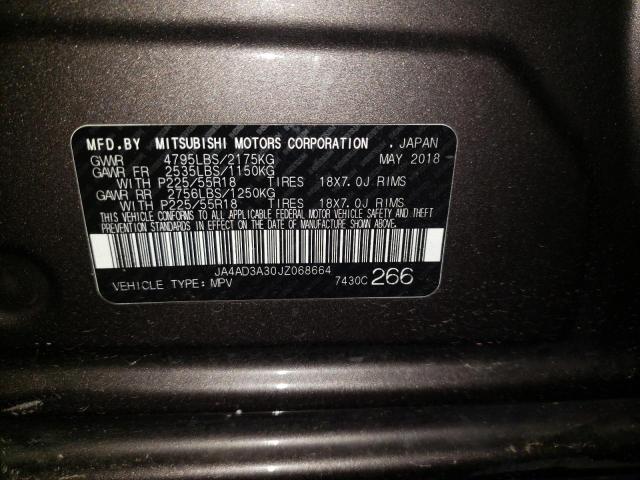 Photo 14 from auction – 2018 MITSUBISHI OUTLANDER with VIN JA4AD3A30JZ068664