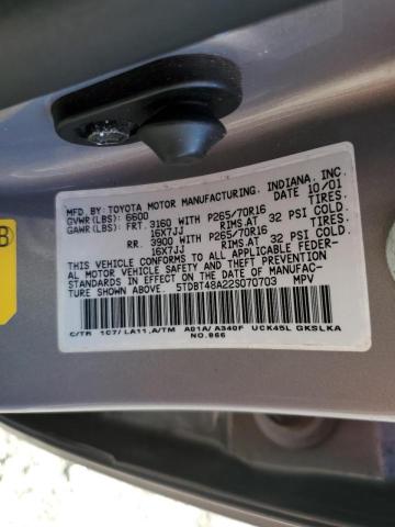Photo 14 from auction – 2002 TOYOTA SEQUOIA LI with VIN 5TDBT48A22S070703