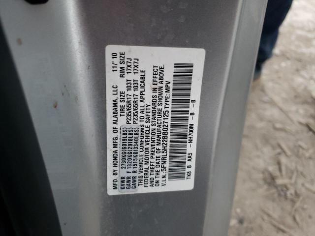 Photo 14 from auction – 2011 HONDA ODYSSEY LX with VIN 5FNRL5H22BB027125