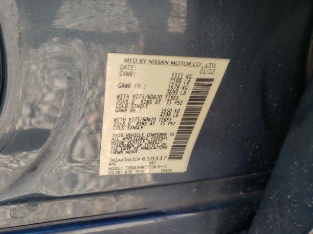 Photo 14 from auction – 2012 NISSAN ARMADA SV with VIN 5N1AA0NE3CN610337