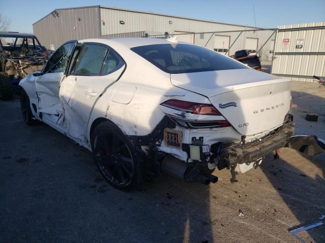 Photo 2 from auction – 2022 GENESIS G70 BASE with VIN KMTG54TE5NU083957
