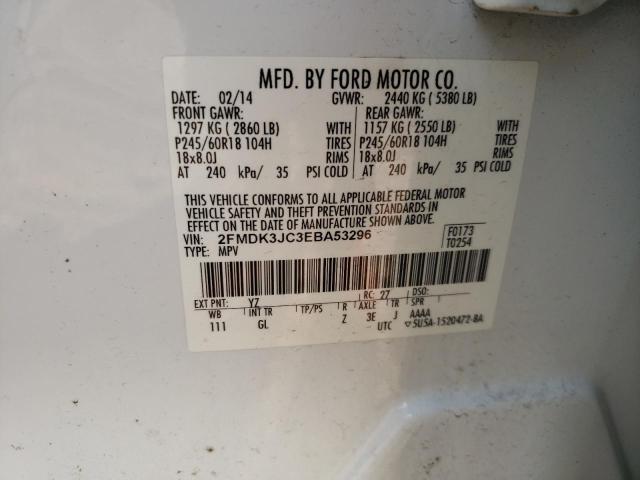 Photo 14 from auction – 2014 FORD EDGE SEL with VIN 2FMDK3JC3EBA53296