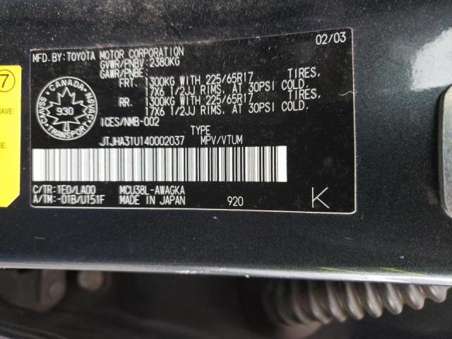 Photo 10 from auction – 2004 LEXUS RX 330 with VIN JTJHA31U140002037