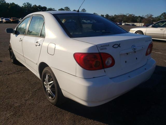 Photo 2 from auction – 2003 TOYOTA COROLLA CE with VIN JTDBR32EX30005848