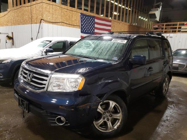 HONDA PILOT EXL 2012 with VIN 5FNYF4H51CB017727 - Photo from auction