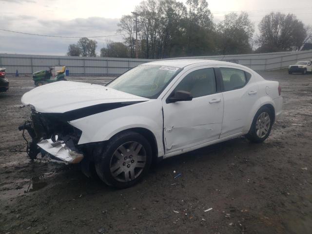 DODGE AVENGER SE 2012 with VIN 1C3CDZAB7CN111470 - Photo from auction