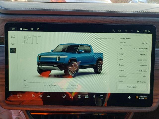 Photo 9 from auction – 2022 RIVIAN R1T LAUNCH with VIN 7FCTGAAL7NN002548