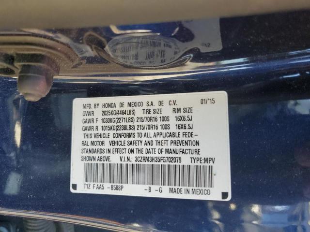 Photo 14 from auction – 2015 HONDA CR-V LX with VIN 3CZRM3H35FG702079