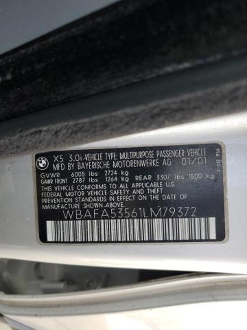 Photo 14 from auction – 2001 BMW X5 3.0I with VIN WBAFA53561LM79372