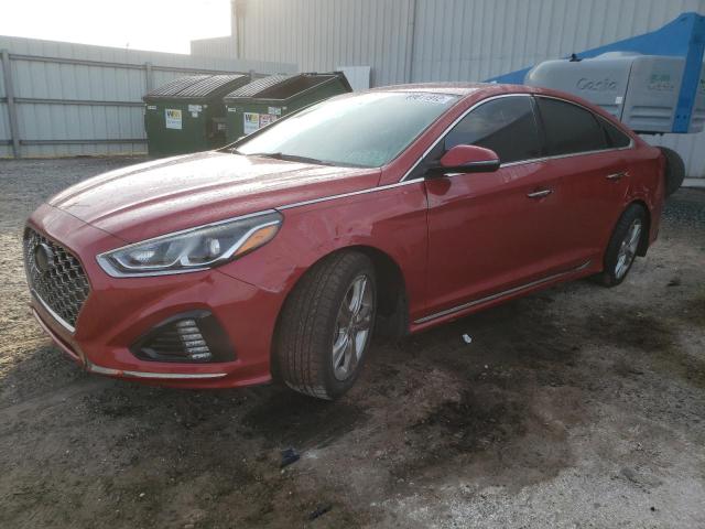 HYUNDAI SONATA SPO 2018 with VIN 5NPE34AF2JH697389 - Photo from auction