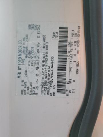Photo 14 from auction – 2010 FORD EXPLORER L with VIN 1FMEU7F82AUA42630