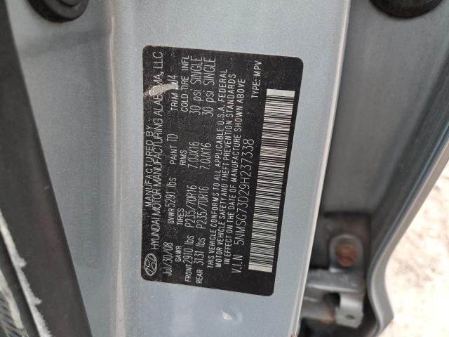 Photo 14 from auction – 2009 HYUNDAI SANTA FE G with VIN 5NMSG73D29H237338