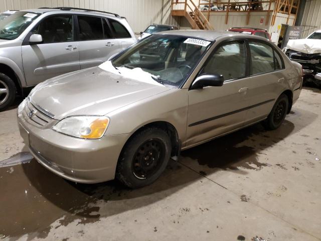 HONDA CIVIC DX 2003 with VIN 2HGES16433H927754 - Photo from auction