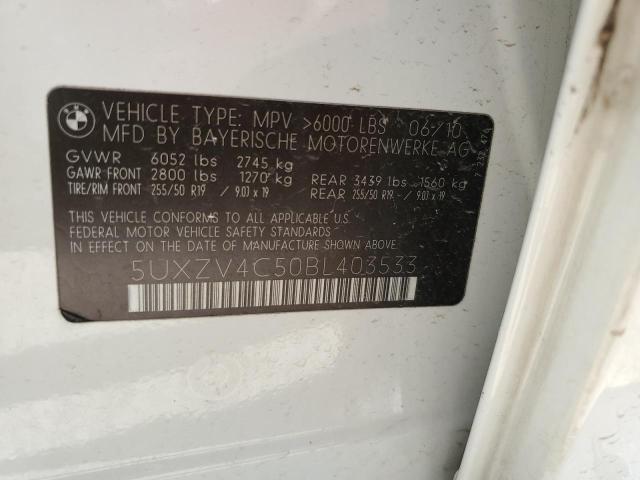 Photo 14 from auction – 2011 BMW X5 XDRIVE3 with VIN 5UXZV4C50BL403533