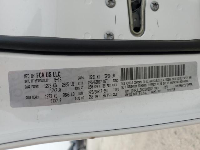 Photo 14 from auction – 2019 JEEP CHEROKEE L with VIN 1C4PJLLB0KD308002