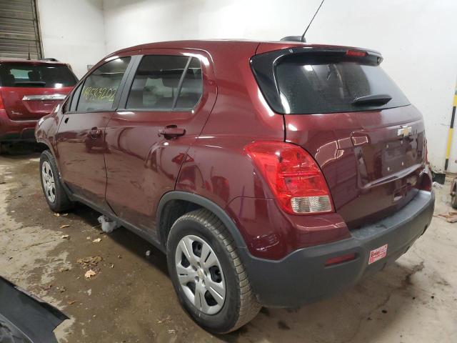 Photo 2 from auction – 2016 CHEVROLET TRAX LS with VIN 3GNCJKSB1GL240134