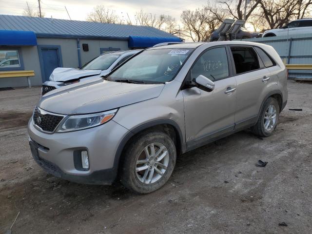 KIA SORENTO LX 2015 with VIN 5XYKTCA64FG571482 - Photo from auction
