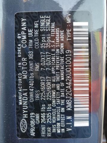 Photo 14 from auction – 2019 HYUNDAI TUCSON SE with VIN KM8J2CA42KU010019