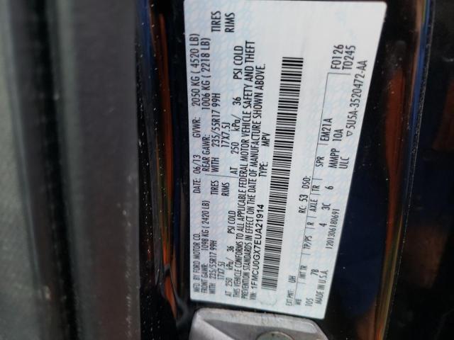 Photo 10 from auction – 2014 FORD ESCAPE SE with VIN 1FMCU0GX7EUA21914