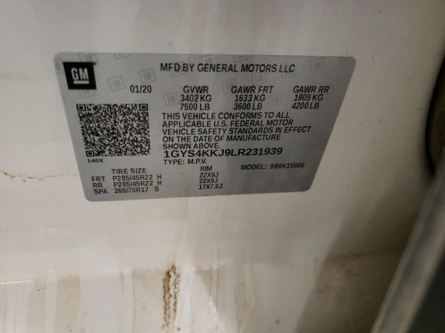 Photo 14 from auction – 2020 CADILLAC ESCALADE with VIN 1GYS4KKJ9LR231939